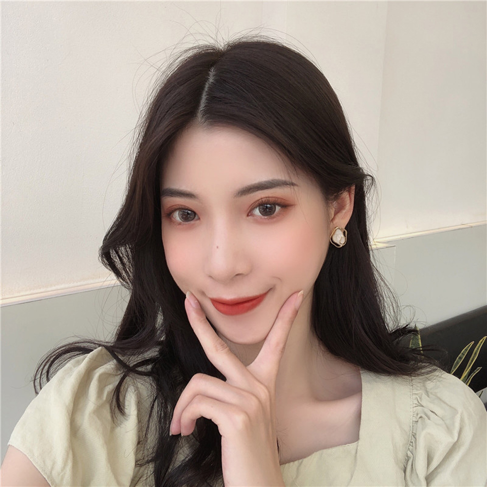 Bông tai mặt vỏ sò xi mạ S925 thời trang dành cho nữ