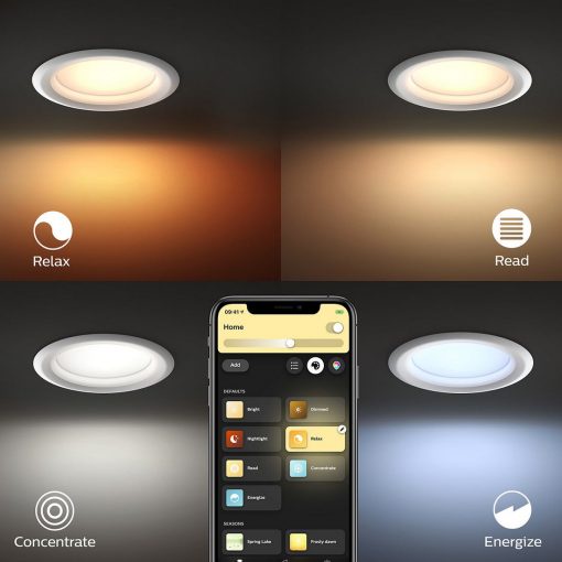 Philips Hue Garnea Downlight – Đèn LED âm trần thông minh