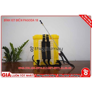 Bình phun xịt thuốc bằng điện Pagoda 18 (18 lít, đeo lưng)