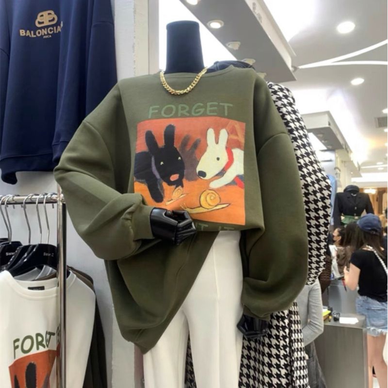 [Rẻ Vô Địch] Áo swt nỉ cổ tròn cotton tay bồng ------- ÁO NỈ SWT FORGET | BigBuy360 - bigbuy360.vn