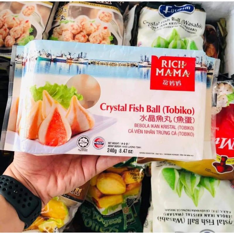 Cá Viên Nhân phô mai Rich MaMa- Cheese Fish Ball - Now Ship - GrabExpress