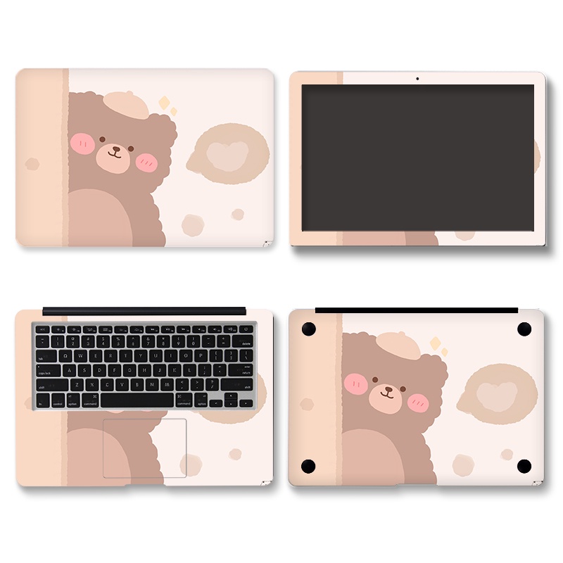 4 cute stickers for girls, laptop protection stickers, computer decoration decals, suitable for 111-17 inch ASUS, Dell, Acer, HP macbook and other computers