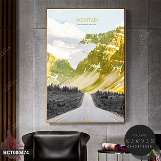 Tranh canvas khổ dọc size 50x100cm