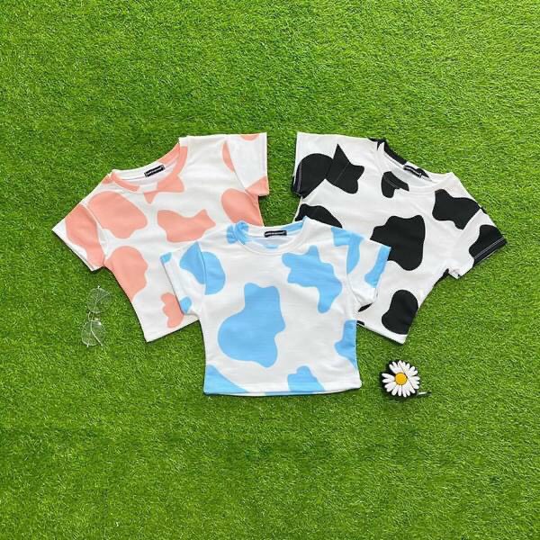 Áo bò sữa croptop trơn cực xinh , chất thun lạnh mềm mịn mát ( ảnh thật )