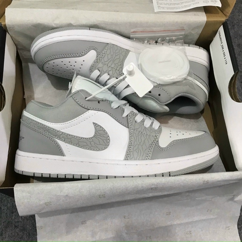 Giầy Ni.ke JD trắng xám cao cấp 1:1