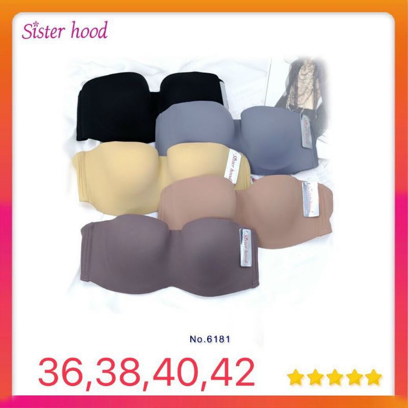 [Size 36-50] Áo ngực, áo lót cup ngang bigsize Thái Lan Sister Hood 6181 và 6182