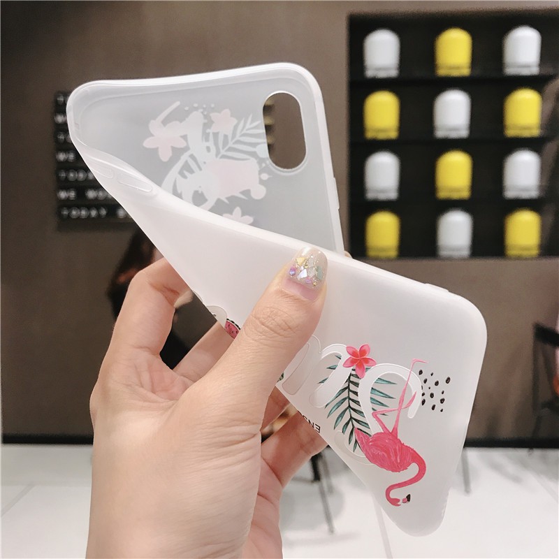 Ốp TPU phong cách hoa mùa hè sang trọng iphone 6 plus 6s plus 7 8 X XS XR XS MAX a39