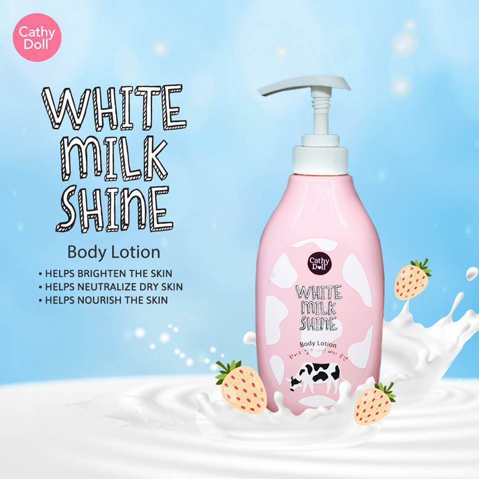 Sữa dưỡng thể sữa bò Cathy Doll White Milk Shine Body Lotion 450ml