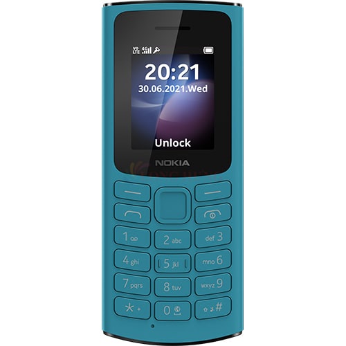 Điện thoại Nokia 105 4G - Hàng chính hãng - Màn hình 1.8inch TFT, Hỗ trợ 4G, Pin 1020mAh