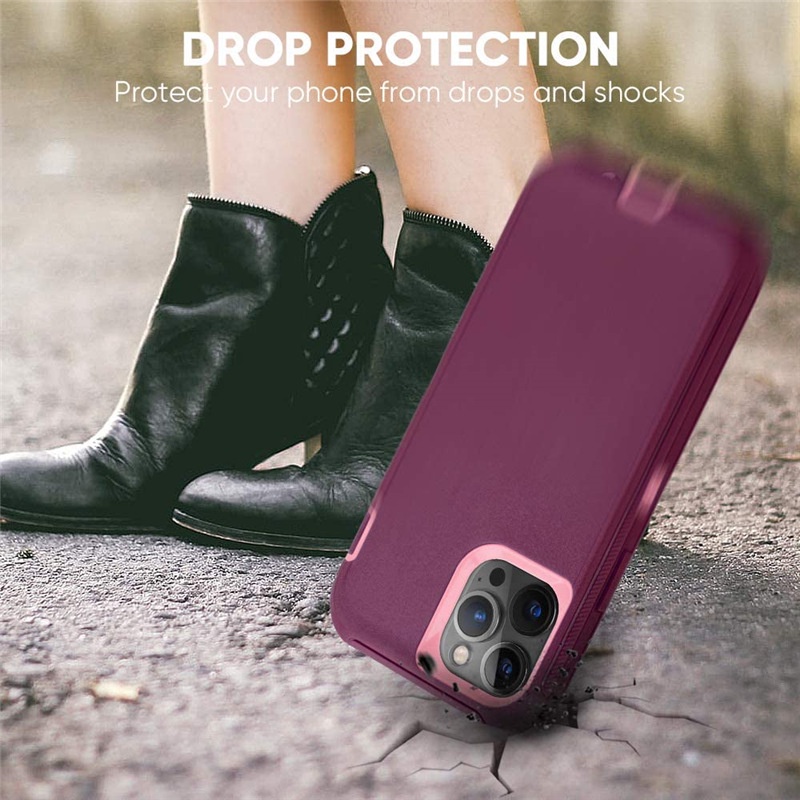 Ốp Điện Thoại Hybrid Chống Sốc Chịu Được Sức Nặng Cho iPhone 12 pro Max Mini 11 pro Max
