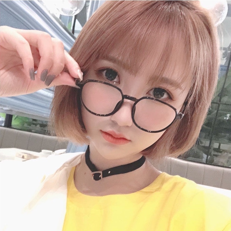 Mắt Kính Gọng Nhựa Trong Suốt Phong Cách Vintage Thời Trang Cho Nữ