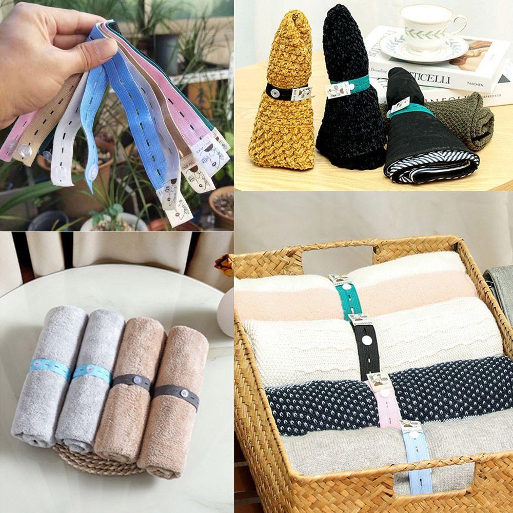 Bộ 10 Dây Đai Quấn Quần Áo Tự Dính Đa Năng