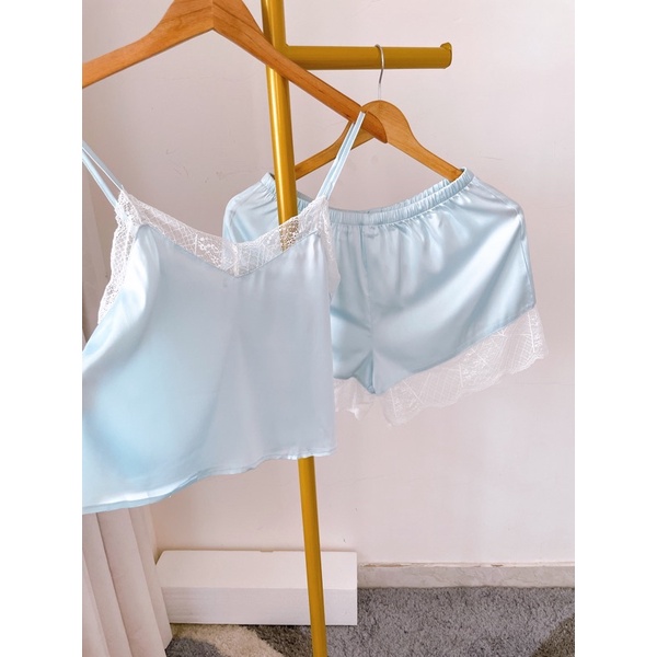 Set 2 dây viền ren xanh xinh iu