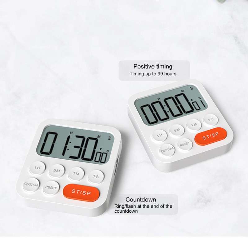 ESP Kitchen Magnetic Clock Timer Large Screen Digital Display Countdown Loud Time Management Alarm Clock Interval Timing