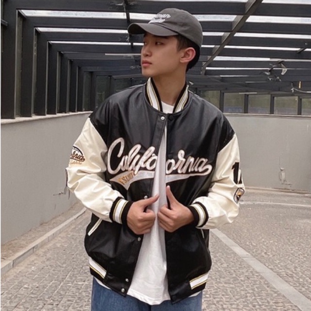 Áo Varsity Jacket California hàng thời trang cao cấp có hình ảnh và video thật