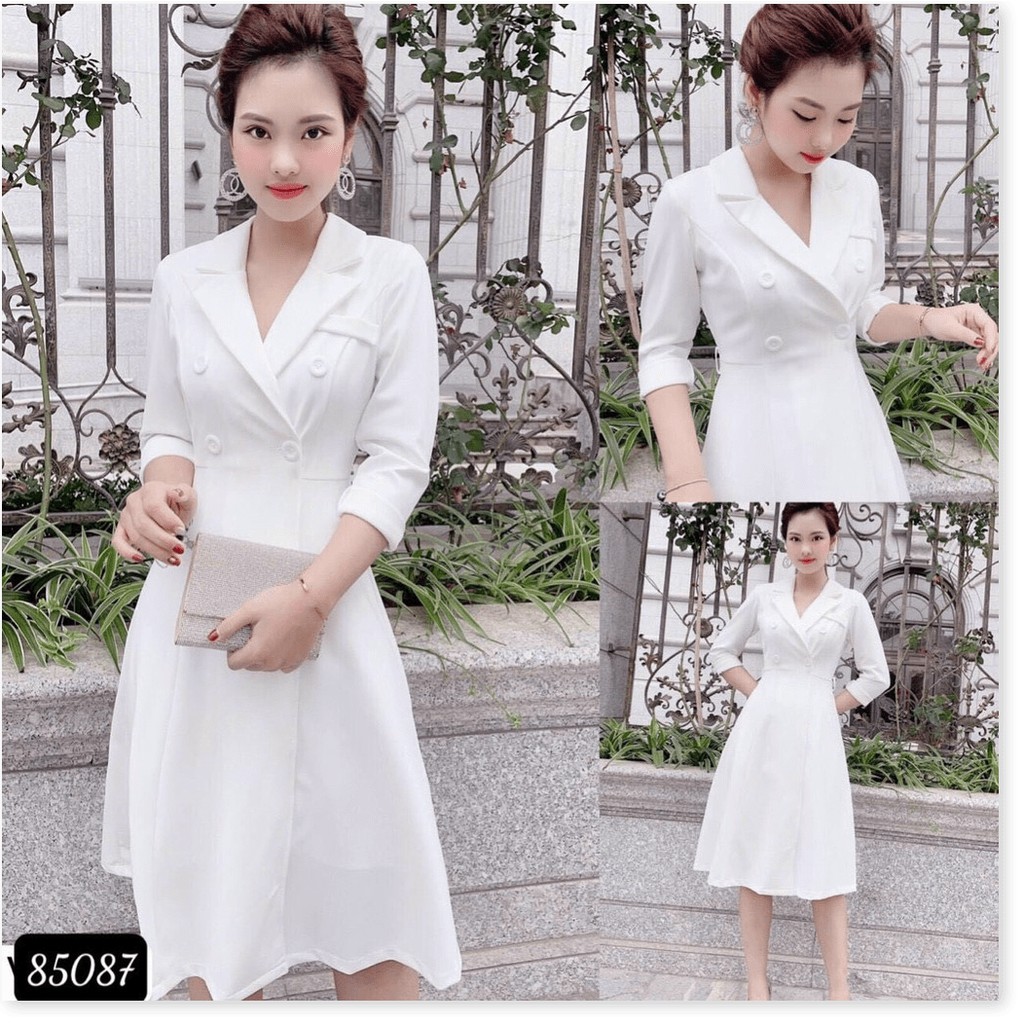 ĐẦM XOÈ TRẮNG VINTAGE SANG TRỌNG XINH XẮN , CHO CÁC NÀNG/ CÓ ĐỦ SIZE LANA FASHION