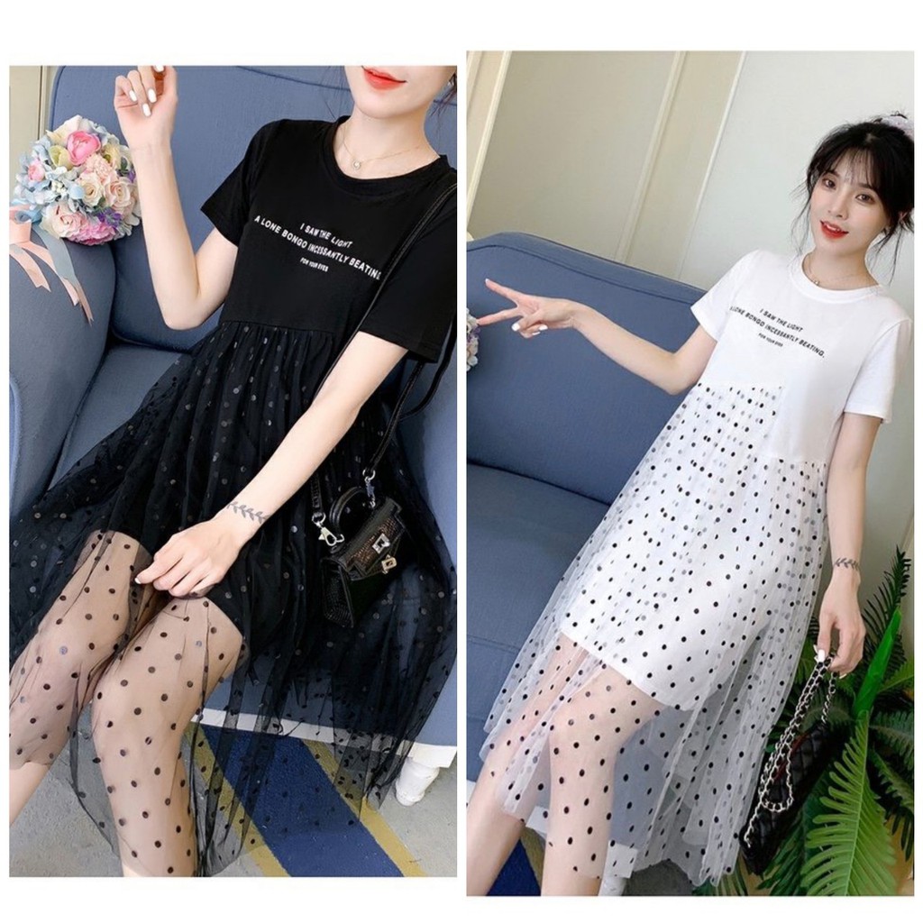 Váy bầu thiết kế CHẤT COTTON thoáng mát, phối ren siêu xinh W168