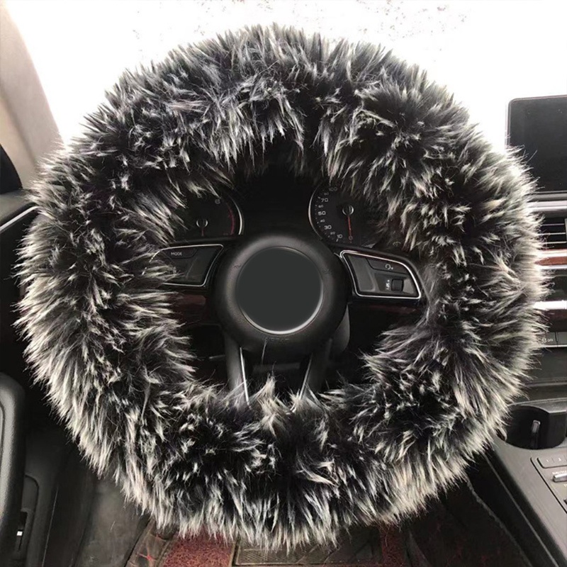 Vỏ Bọc Vô Lăng Giả Lông Nhung Trang Trí Nội Thất Xe Hơi