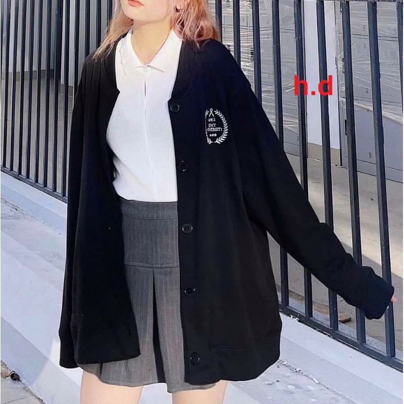 Áo Nỉ Zip Dài Tay Quả cầu; cadigan UniverSweater loại 1, thun hoodie form rộng UlzzangChất Nỉ Bông kp bai xù
