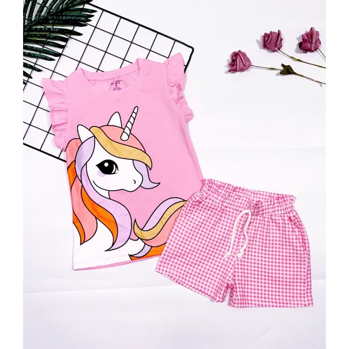 Đồ Bộ quần áo hình ngựa little Pony  vải thun cotton 4 chiều mềm mát