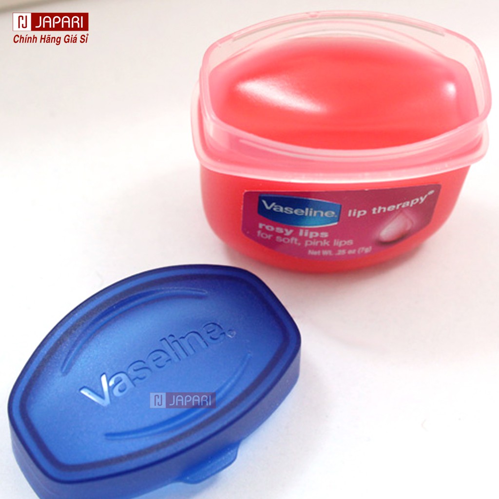 Son Dưỡng Môi Vaseline Không Màu, Có Màu CHÍNH HÃNG BẢN MỸ- Hũ Sáp Dưỡng Môi Vaseline Dưỡng Móng Tay Dài Cứng JAPARI