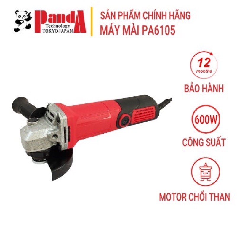 Máy mài Panda PA6105, Công suất 600W, Mài góc, đánh bóng vật dụng, cắt nhôm, cắt sắt