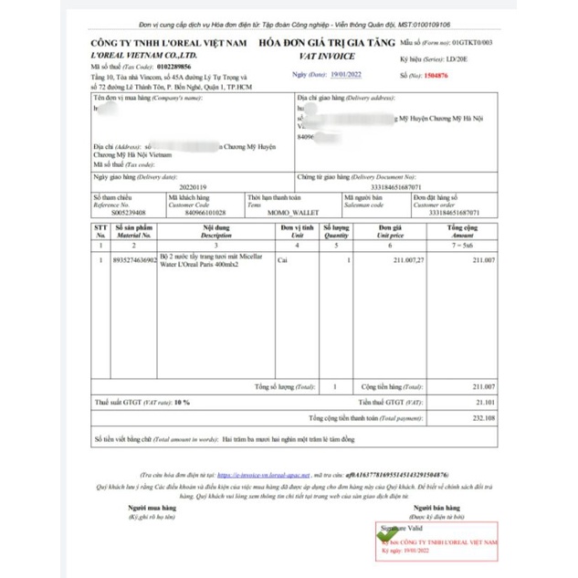 Nước Tẩy Trang Loreal - L'Oreal 3 In 1 Micellar 400ml