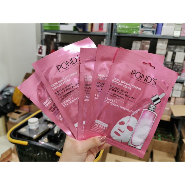 Combo 10 Mặt nạ Pond's tinh chất sáng da Skin Brightening Serum Mask