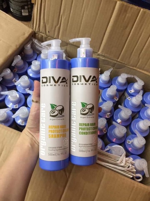 XẢ KHO CẶP DẦU GỘI DẦU XẢ GIỮ MÀU - PHỤC HỒI HƯ TỔN - MÙI MACA DIVA 750ML