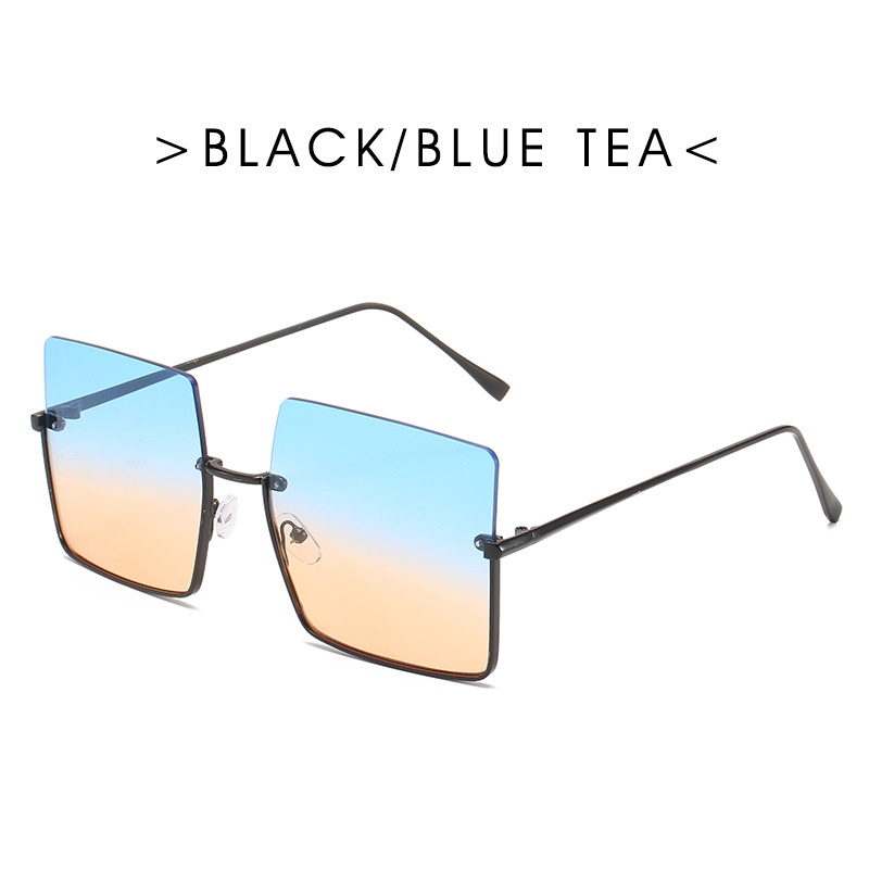 Kính Mát Vuông Chống Tia UV400 Phong Cách Hàn Quốc