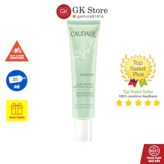 Kem Dưỡng Cho Da Thường Đến Da Hỗn Hợp - Caudalie Vinopure Skin Perfecting Mattifying Fluid 40ml