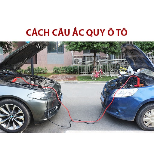 Dây Câu Bình Acquy - Dây Câu Bình Ắc quy Ô Tô Lõi Đồng Siêu To 2000AMP Kích Điện Acquy Cứu Hộ Ô Tô, Loại 4 mét có túi