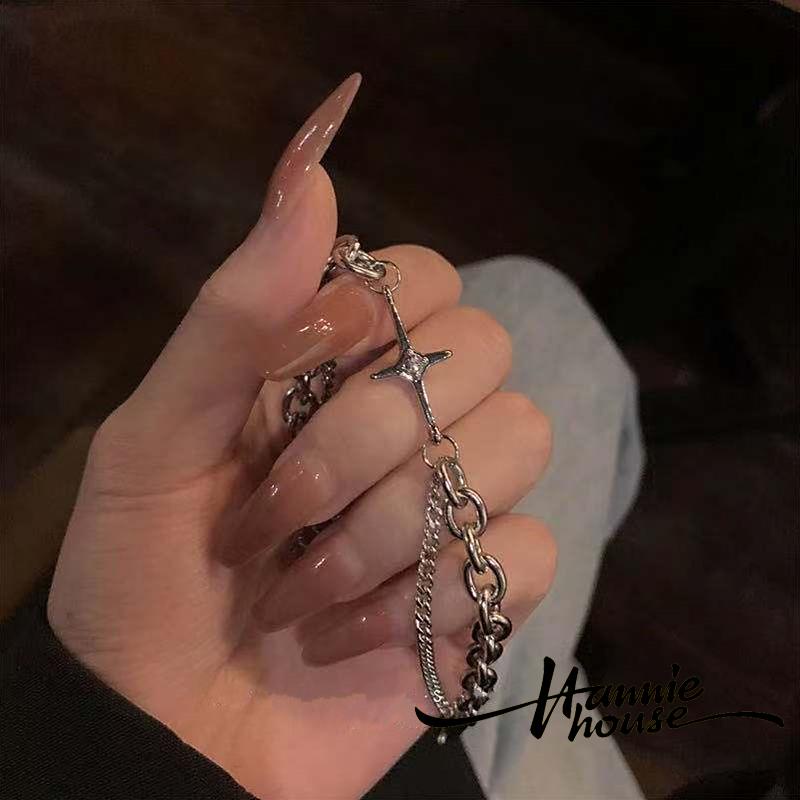 Vòng đeo tay đính đá phong cách hiphop thời trang