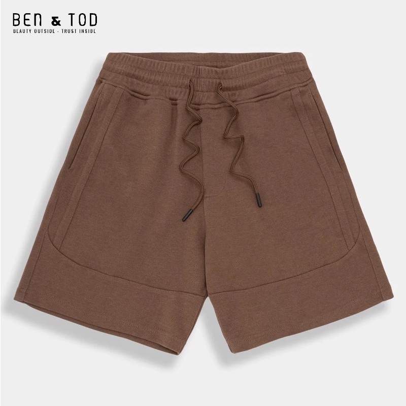 Quần short thun nam BEN &amp; TOD SL2211BB133 cotton 100%, co giãn 4 chiều, thoáng mát