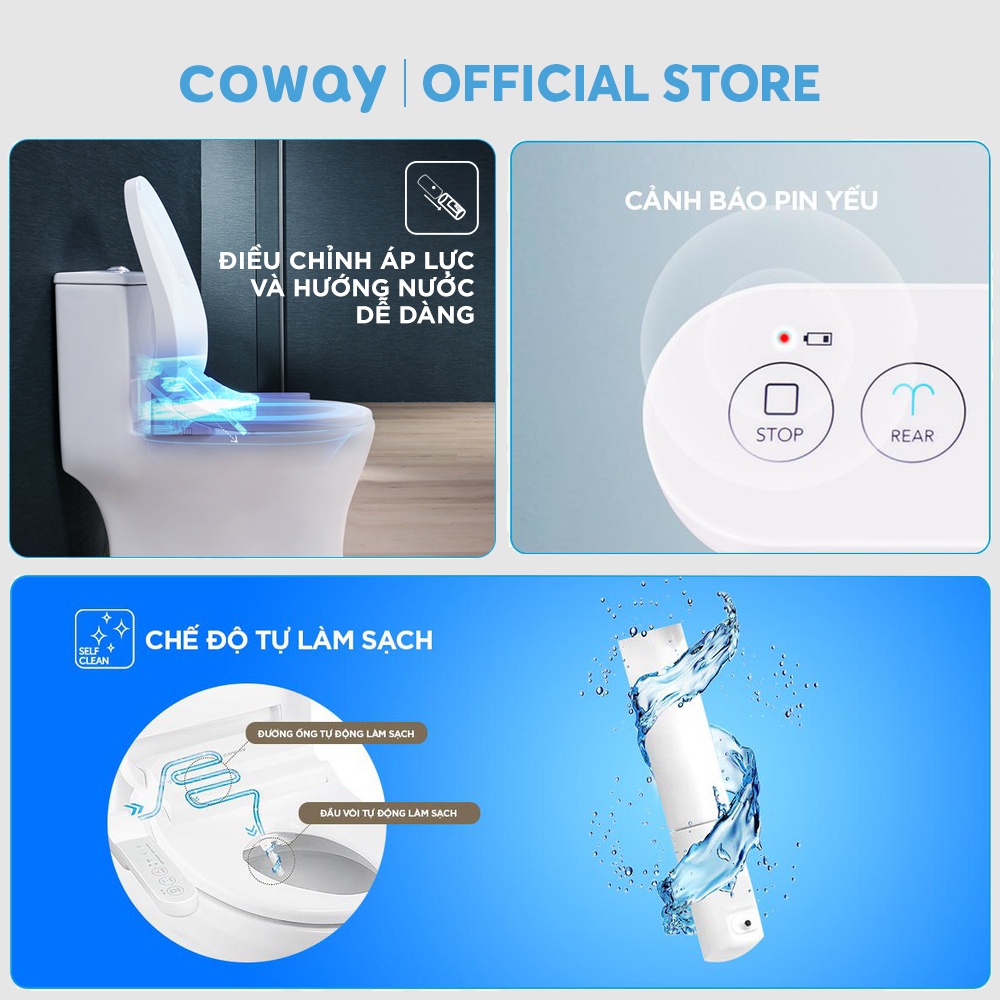 Nắp bồn cầu thông minh Coway Bateri Bidet BA35-A