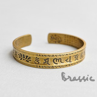 Vòng tay nam 100% đồng thau oxi hóa kiểu đồng xưa, khắc chú cầu an Tây Tạng VT19C - Bảo hành vĩnh viễn về chất liệu