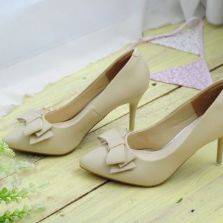 Giày cao gót 7cm da lỳ