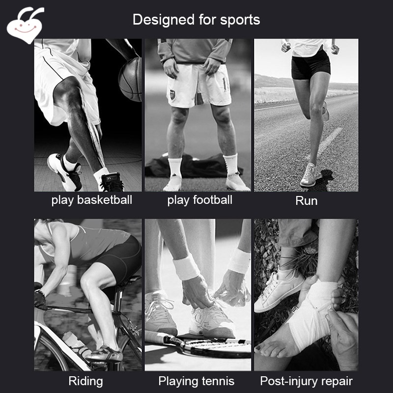 Vớ Nén Bảo Vệ Gót Chân Trái/Phải Hỗ Trợ Mắt Cá Chống Bong Gân Và Bong Gân