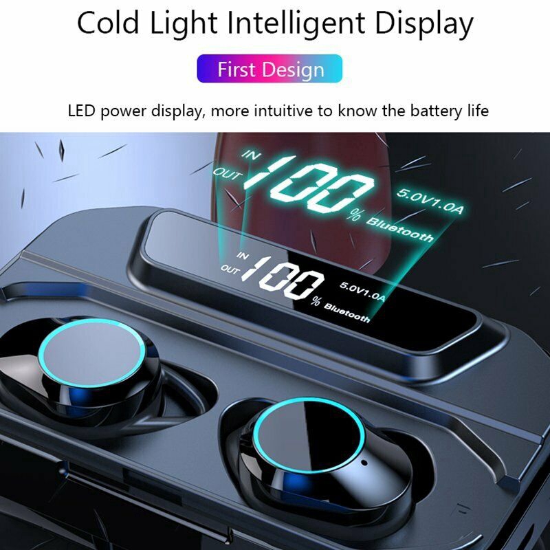 TWS 5.0 Bluetooth Earphone Wireless Earbuds Touch Control Headset AirDots Bass Voice Headphones