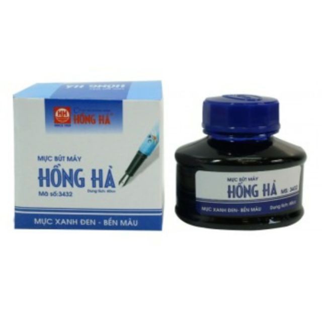 Mực bút máy Hồng hà các màu xanh tím đen