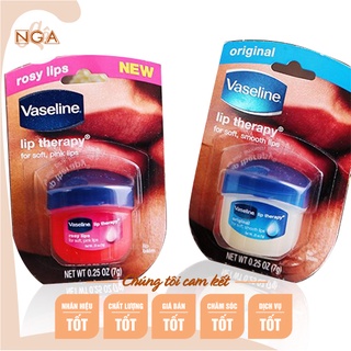Son dưỡng môi Vaseline mềm mịn chống khô nứt, thâm môi dạng hũ 7gram