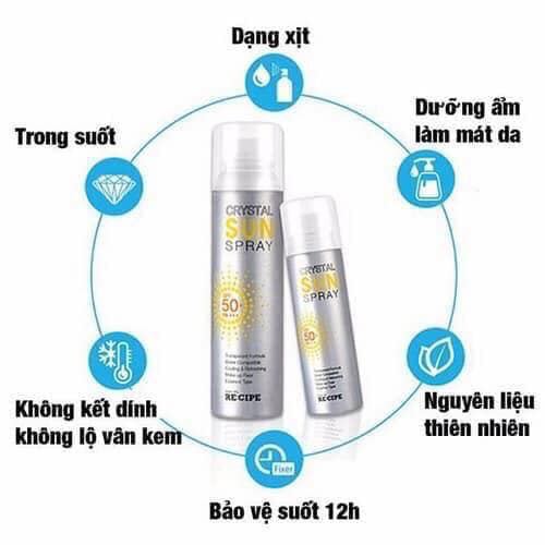 Xịt Chống Nắng RECIPE CRYSTAL SUN SPRAY