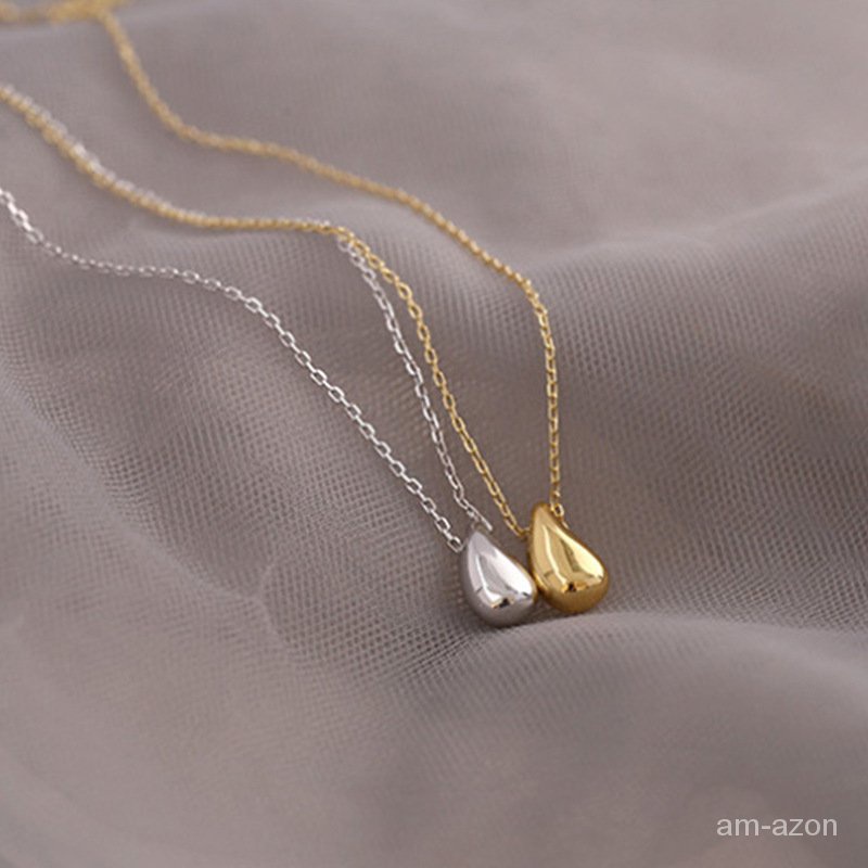 Dây chuyền hợp kim mạ vàng 18k hình giọt nước thời trang