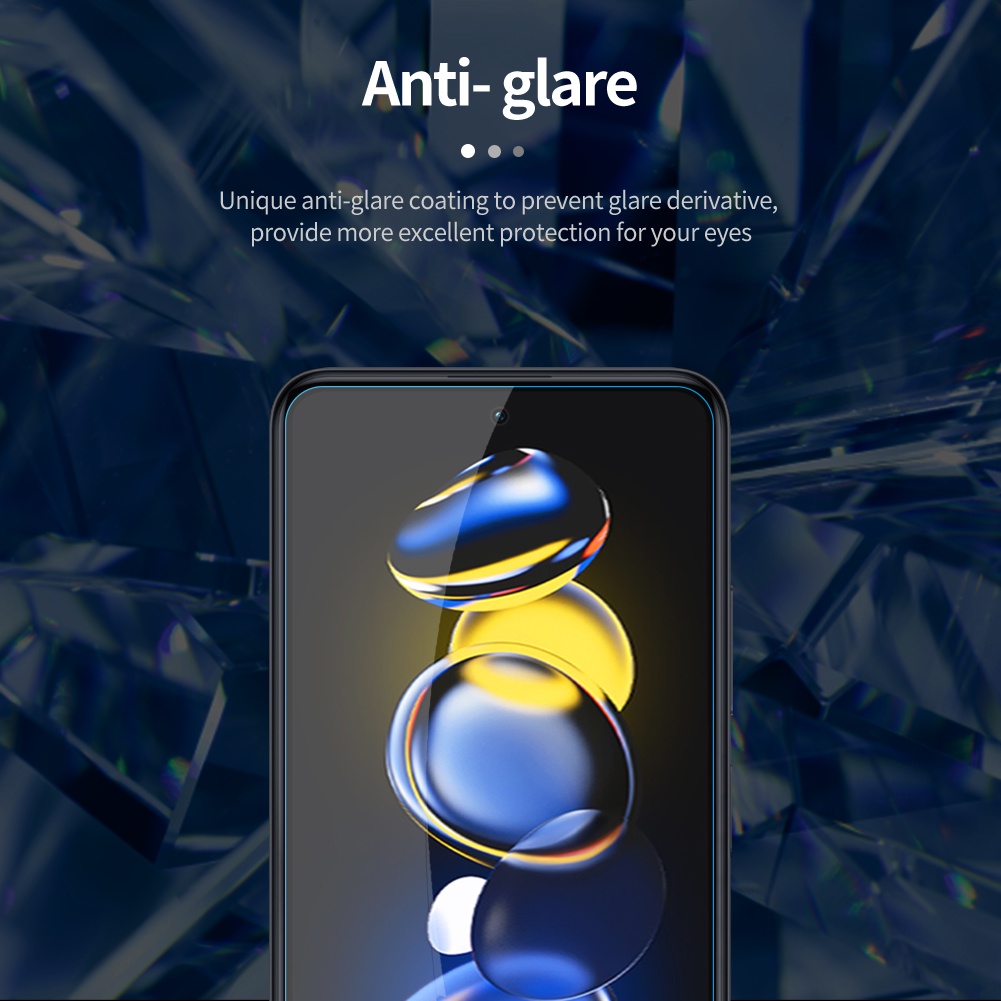 Kính cường lực NILLKIN 9H chống trầy xước chống nổ cho Xiaomi Redmi Note 12T Pro / Note 11T Pro / Note 11T Pro Plus 5G