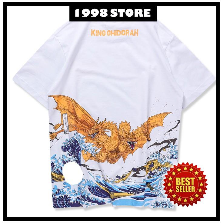 Áo thun Unisex Rồng Ba Đầu Hiphop áo nam nữ mùa hè