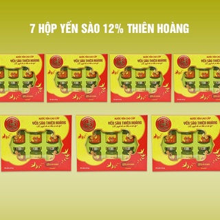 [Combo 7] Hộp Yến Sào Thiên Hoàng 12% - Tặng 6 Lon Yến