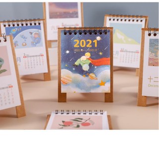 Lịch mini 2021 hoạt hình dễ thương LD03
