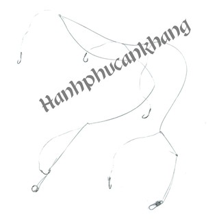 Thẻo Câu Cá Dây Thép 5 Lưỡi