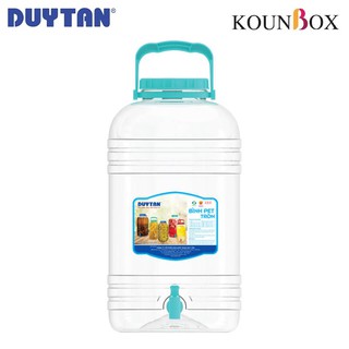 Bình PET Tròn Đựng Nước Uống 15 Lít ( Có Vòi)  Kích thước: Ø 23,9 x 42,2 cm - Trong suốt