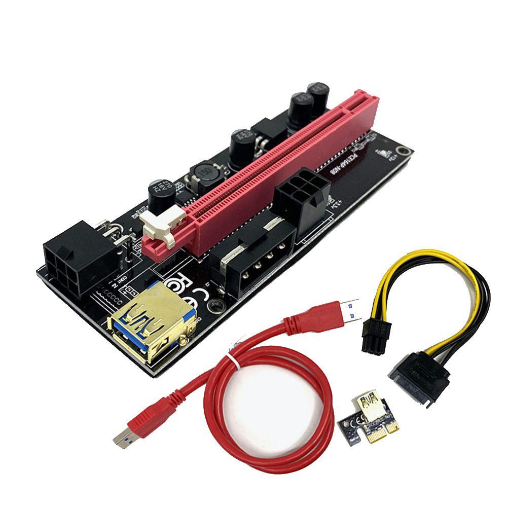 MYRONGVN Card Mở Rộng PCI-E 009S USB 3.0 Cáp PCIE 1X Sang 16X Có Đèn LED Kép
